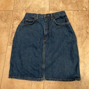 Vintage Filippo-Totti Denim Blue Jean Skirt Sz 9/10
